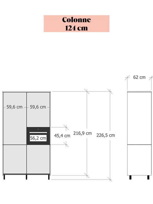 Dimensions Meuble Colonne 124 Visuel 3 Spoon and room