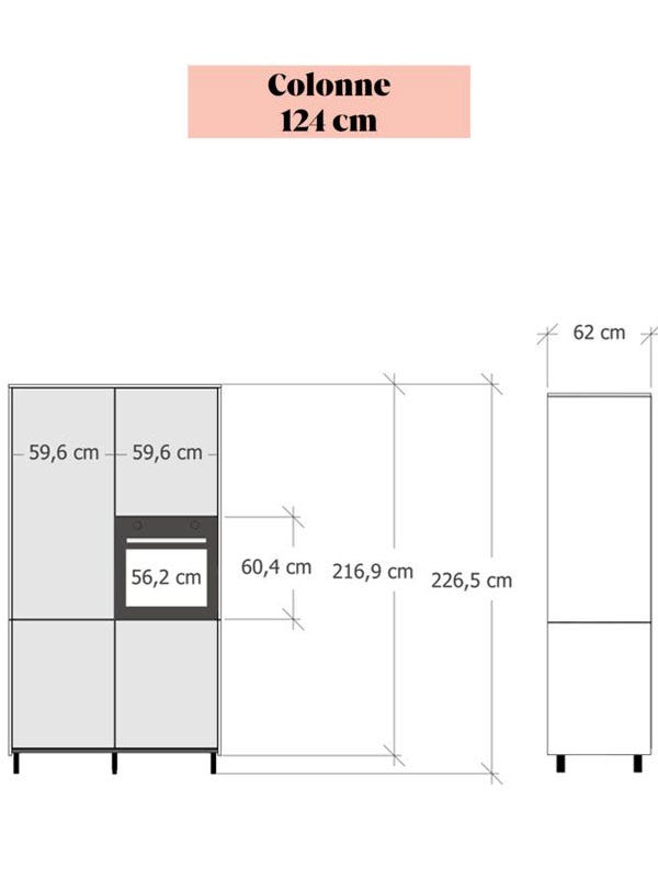 Dimensions Meuble Colonne 124 Visuel 2 Spoon and room