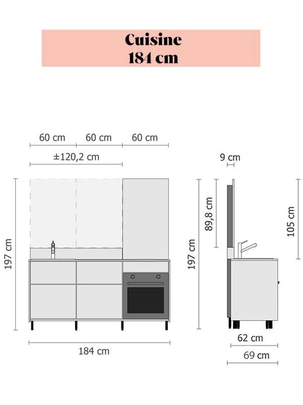 Dimensions Cuisine Mobilier 184 Spoon and Room