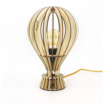 Lampe à poser Archimède, câble chanvre