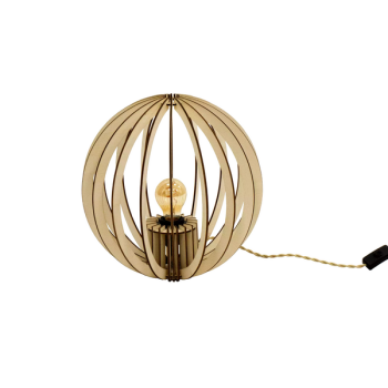 Lampe à poser Oya, câble chanvre