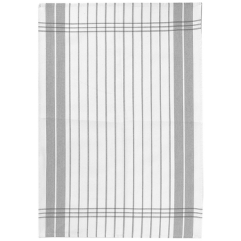Torchon Petites Rayures gris 50 x 70 cm