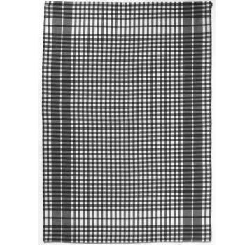 Torchon Petits Carreaux noir 50 x 70 cm