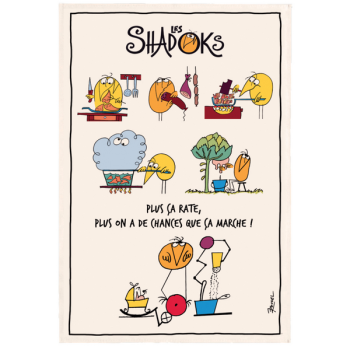 Torchon Shadoks "En Cuisine"