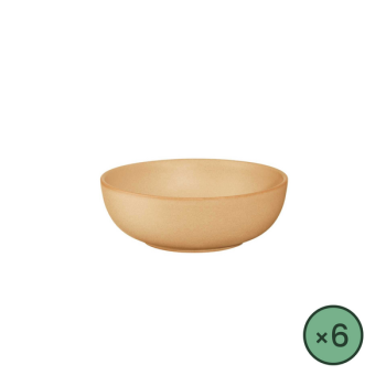 Bol Saisons beige almond en grès d.15 cm - lot de 6