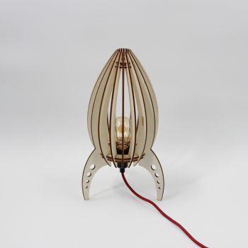 Lampe à poser Ariane câble chanvre